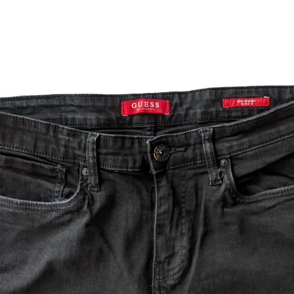 GUESS Jeans - Men's Black Wash Slim Straight Del Mar Fit Denim - W33x34L - Picture 10 of 10